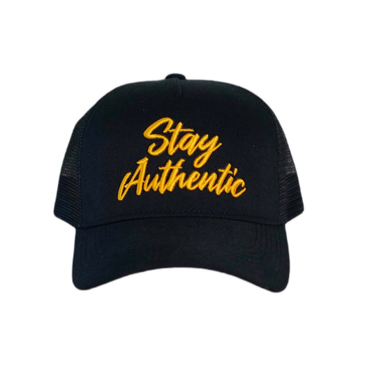 Flairs World Stay Authentic Trucker Hat